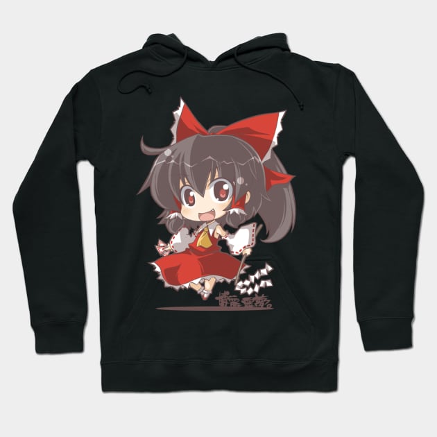 Hakurei Reimu Chibi Hoodie by KokoroPopShop